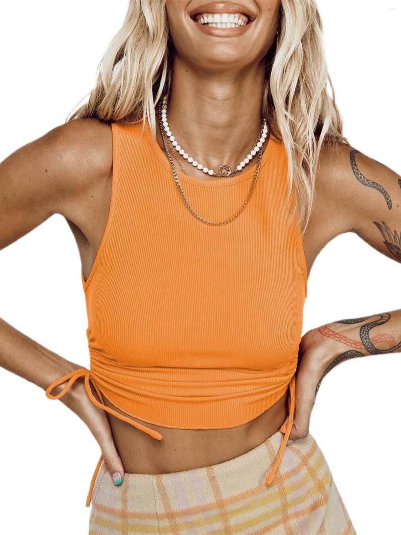 Women' Tanks Women' Side Drawstring Tank Tops Sexy Sleeveless Scoop Neck Solid Color/Tie Dye Print Crop, Black
Women' Tanks Women' Side Drawstring Tank Tops Sexy Sleeveless Scoop Neck Solid Color/Tie Dye Print Crop, Black