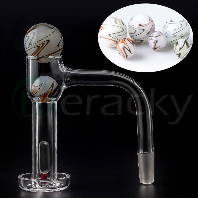 XL Quartz Terp Slurpers Banger Smoking Full Weld Beveled Edge 10/14/18mm Nails With Marble Set For Dab Rigs Glass Pipes