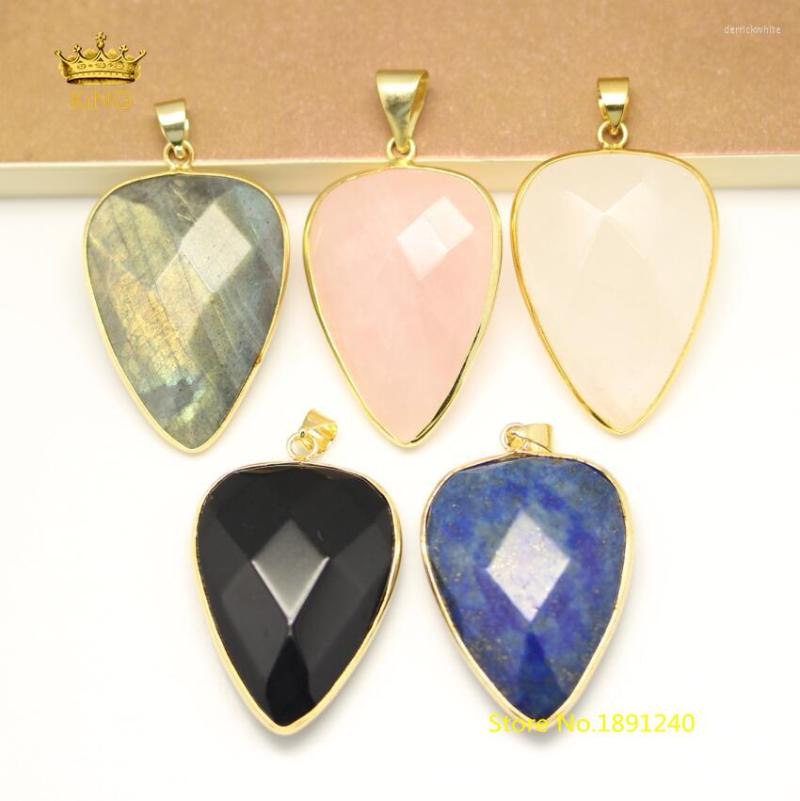 Pendant Necklaces 10pcs/lot 26x36mm Large Natural Stones Faceted Teardrop Beads Pendants Cut Gems Plated Gold Bails Charms Necklace Jewelry
Pendant Necklaces 10pcs/lot 26x36mm Large Natural Stones Faceted Teardrop Beads Pendants Cut Gems Plated Gold Bails Charms Necklace Jewelry