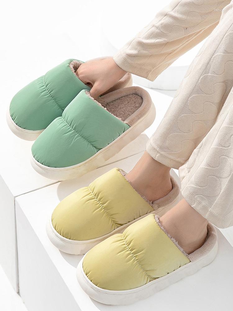 Slippers Waterproof Women Men Fluffy House Warm Plush Winter Indoor Cotton Shoes Comfortable Non Slip Couples Home Floor Slides, Yellow
Slippers Waterproof Women Men Fluffy House Warm Plush Winter Indoor Cotton Shoes Comfortable Non Slip Couples Home Floor Slides, Yellow