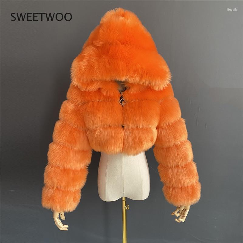 Women' Fur High Quality Faux Jackets And Coats For Women Short Cut Fluffy Finish Jacket With Hood Winter Feminine Pelisse 2022, Orange
Women' Fur High Quality Faux Jackets And Coats For Women Short Cut Fluffy Finish Jacket With Hood Winter Feminine Pelisse 2022, Orange
