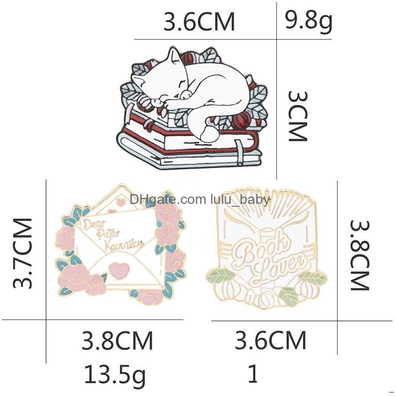 Pins Brooches Cartoon Lovely Sleepy Cat Brooch Pins Funny Card Book Enamel Brooches For Girls Gift Jewelry Badges Bag Clothes Acces Dhpn0
Pins Brooches Cartoon Lovely Sleepy Cat Brooch Pins Funny Card Book Enamel Brooches For Girls Gift Jewelry Badges Bag Clothes Acces Dhpn0