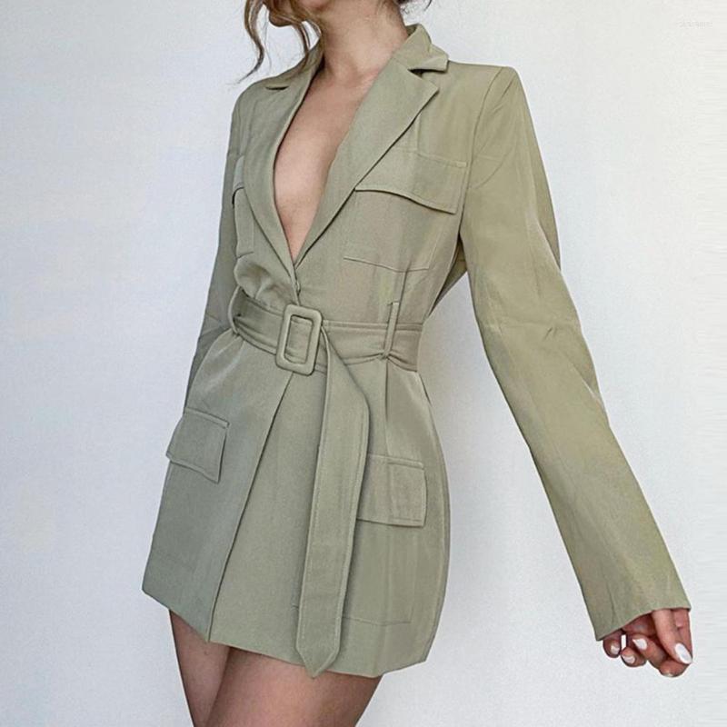 Women's Trench Coats Women Coat Fashion Polyester Solid Color V-neck Long Sleeve Waist Slimming Warm Luxury High Quality Thick Outwear, Green
Women's Trench Coats Women Coat Fashion Polyester Solid Color V-neck Long Sleeve Waist Slimming Warm Luxury High Quality Thick Outwear, Green