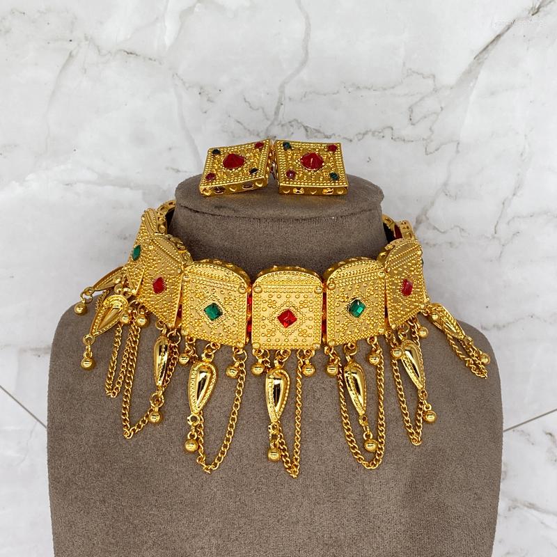 Necklace Earrings Set Ethiopian Chokers 24k Saudi Arabia Dubai For Women Habesha Rope African Wedding Eritrean Gift Et, Picture shown
Necklace Earrings Set Ethiopian Chokers 24k Saudi Arabia Dubai For Women Habesha Rope African Wedding Eritrean Gift Et, Picture shown