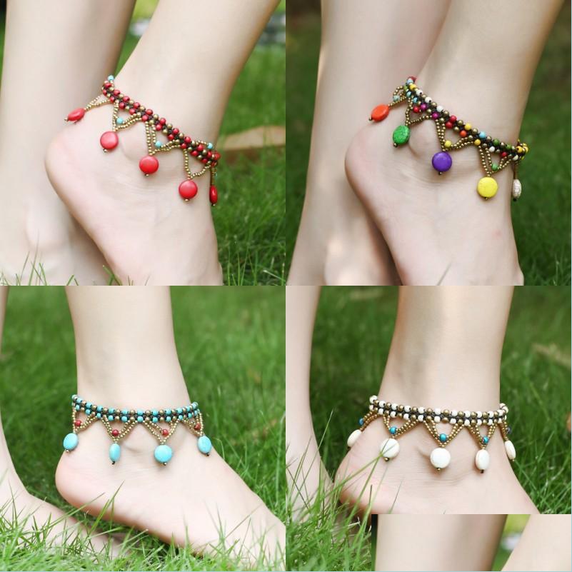 Anklets Anklets Turquoise Bohemian Anklet Fashion Beach Ankle Handmade Layer Green Red White Colorf Bead 1362 D3 Drop Deliver Dhgarden Dhzu4
Anklets Anklets Turquoise Bohemian Anklet Fashion Beach Ankle Handmade Layer Green Red White Colorf Bead 1362 D3 Drop Deliver Dhgarden Dhzu4