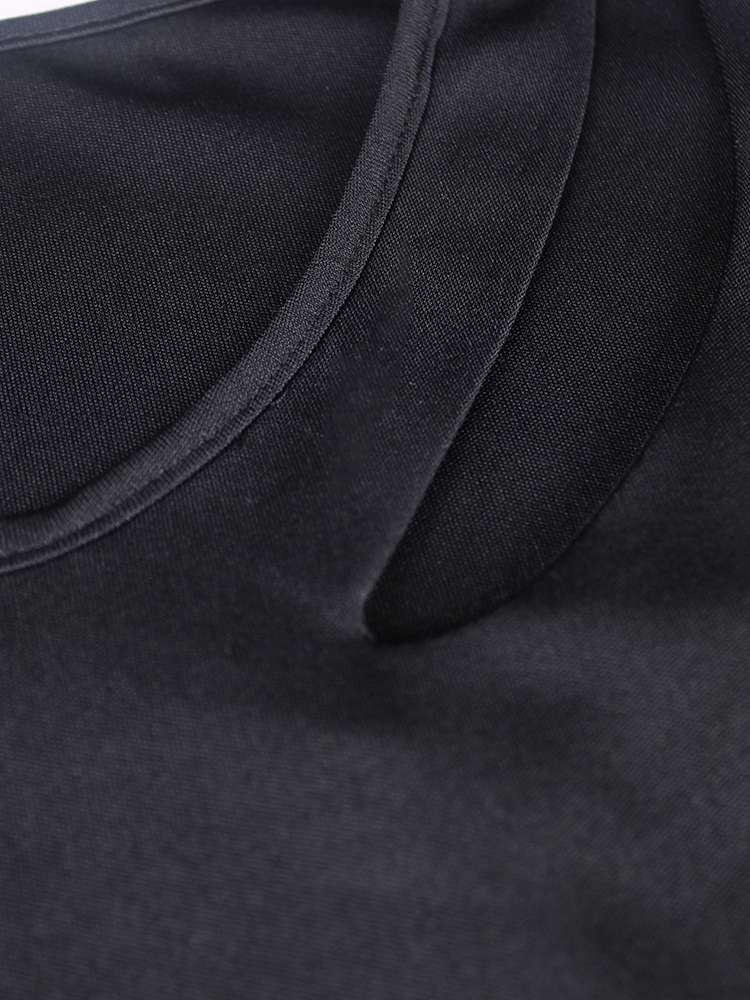 Party Dresses Elegant Women Summer Dress Contrast Irregular Hollow Out Collar Half Sleeve Slim Fit Knee Office Lady Vintage Fashion 221128