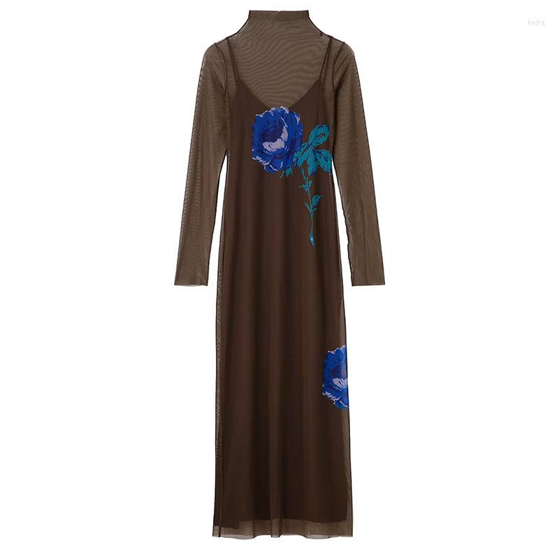 Casual Dresses ZATRHMBM Women 2022 Autumn Fashion Tulle Print Midi Dress Vintage Long Sleeves Elegant Female Vestidos Mujer, Multi
Casual Dresses ZATRHMBM Women 2022 Autumn Fashion Tulle Print Midi Dress Vintage Long Sleeves Elegant Female Vestidos Mujer, Multi