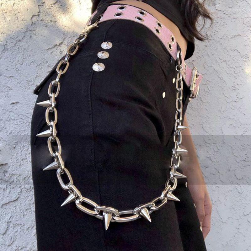 Belts 2022 Fashion Punk Spike Jeans Decor Pants Chain Secure Travel Wallet Heavy Duty Link Coil Leash Luxury Designer Chains SP1488, Black
Belts 2022 Fashion Punk Spike Jeans Decor Pants Chain Secure Travel Wallet Heavy Duty Link Coil Leash Luxury Designer Chains SP1488, Black