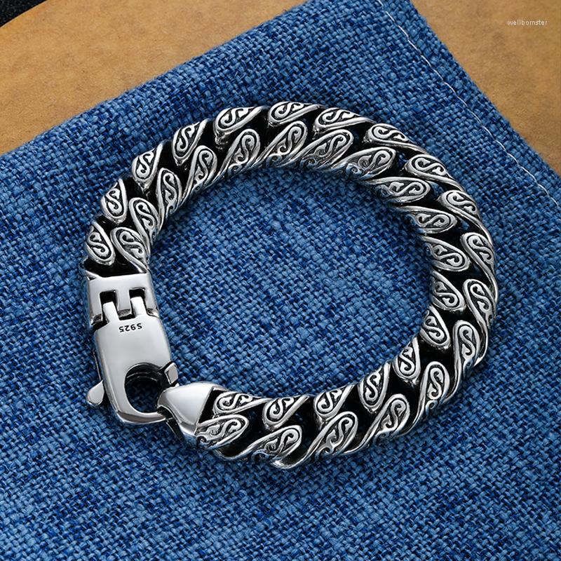Link Bracelets LH Upgraded Version Of Personalized Grass Pattern Bracelet Men's Thick Section Boys Hip-hop Street Hipster Fashion
Link Bracelets LH Upgraded Version Of Personalized Grass Pattern Bracelet Men's Thick Section Boys Hip-hop Street Hipster Fashion