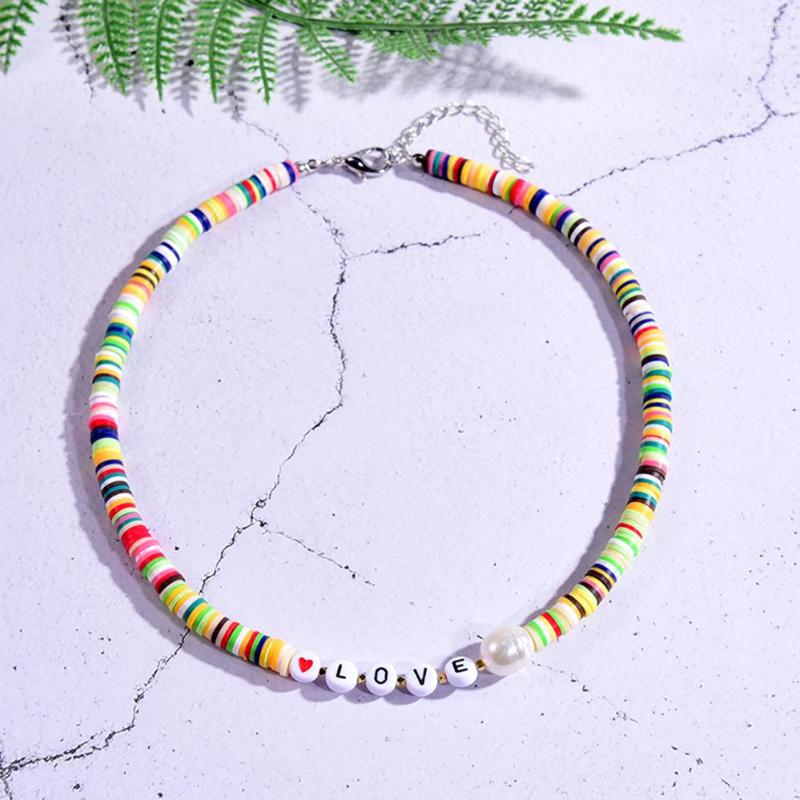 Choker Fashion Letter Custom Soft Polymer Clay Beads Necklace For Women Boho Pearl Beach Femme Handmade Jewelry 2022 Bijouterie
Choker Fashion Letter Custom Soft Polymer Clay Beads Necklace For Women Boho Pearl Beach Femme Handmade Jewelry 2022 Bijouterie