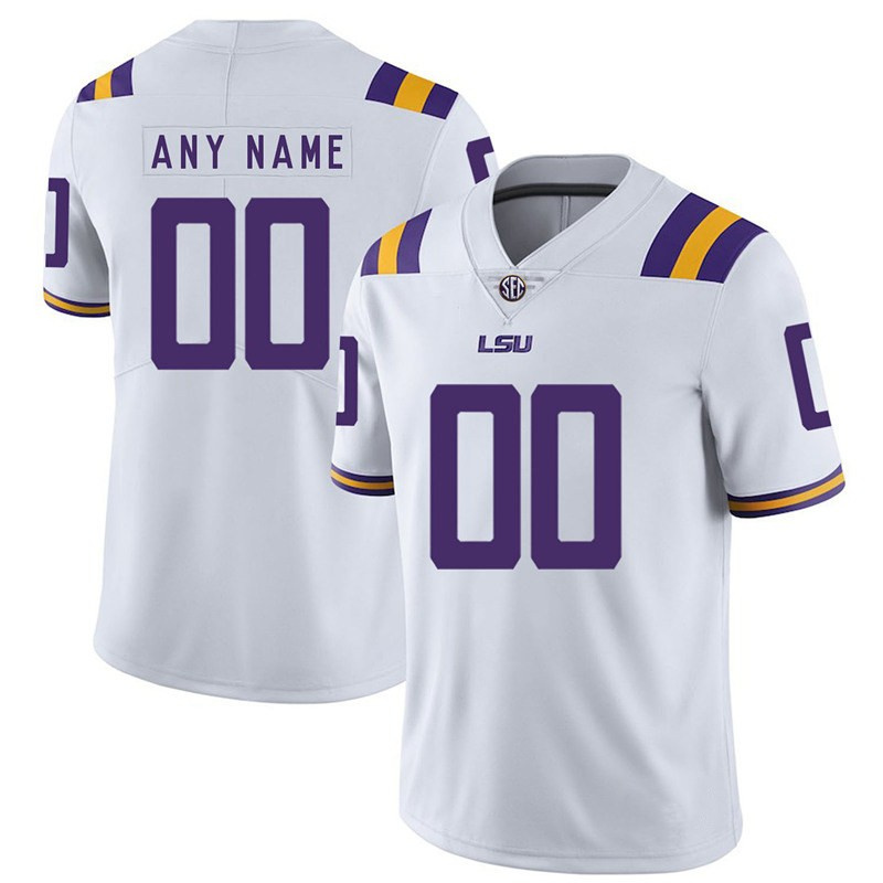 James Football Wear Custom Football Jersey 4 Todd Harris Jr. 13 Joe Foucha 14 Matthew Langlois 15 Sage Ryan 16 Quad Wilson 17 Zavier Carter 18 BJ Ojulari 19, White/champions patch
James Football Wear Custom Football Jersey 4 Todd Harris Jr. 13 Joe Foucha 14 Matthew Langlois 15 Sage Ryan 16 Quad Wilson 17 Zavier Carter 18 BJ Ojulari 19, White/champions patch