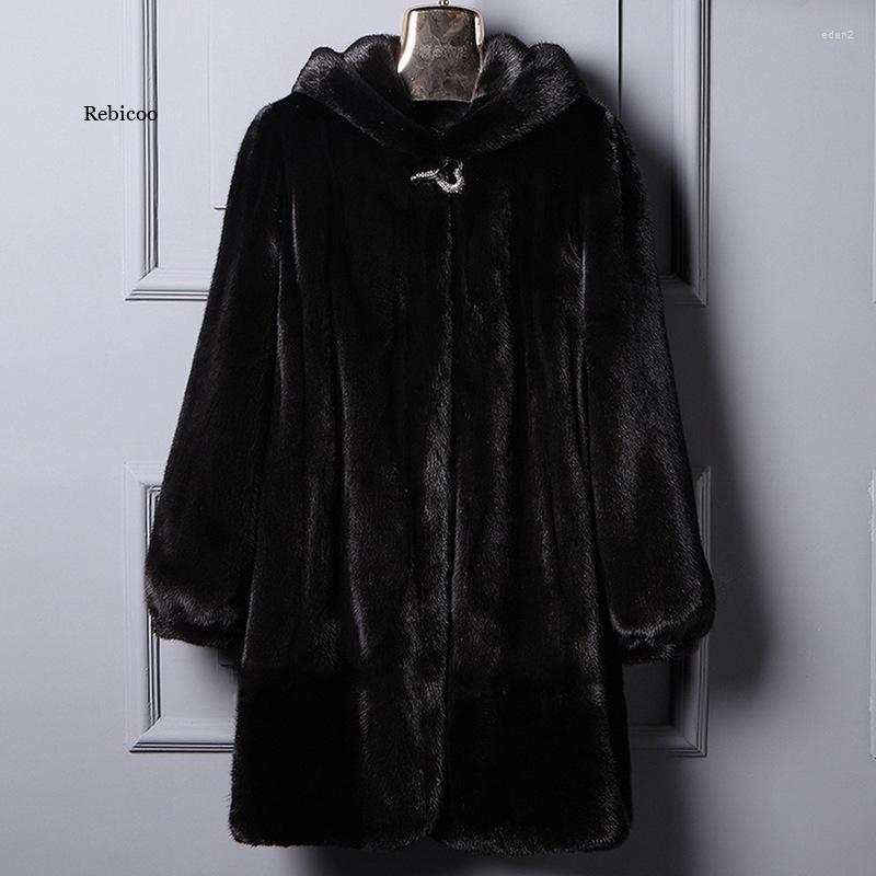 Women' Fur Women High Quality Long Black Winter Faux Coat With Hood Sleeve Warm Fluffy Furry Jacket
Women' Fur Women High Quality Long Black Winter Faux Coat With Hood Sleeve Warm Fluffy Furry Jacket