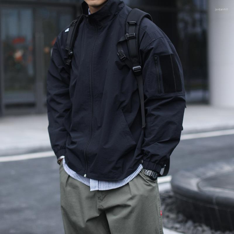 Men's Jackets 2022 Spring Autumn Retro Loose Stand Collar Functional Work Jacket Men Clothing Casual Coat Harajuku Black Male
Men's Jackets 2022 Spring Autumn Retro Loose Stand Collar Functional Work Jacket Men Clothing Casual Coat Harajuku Black Male