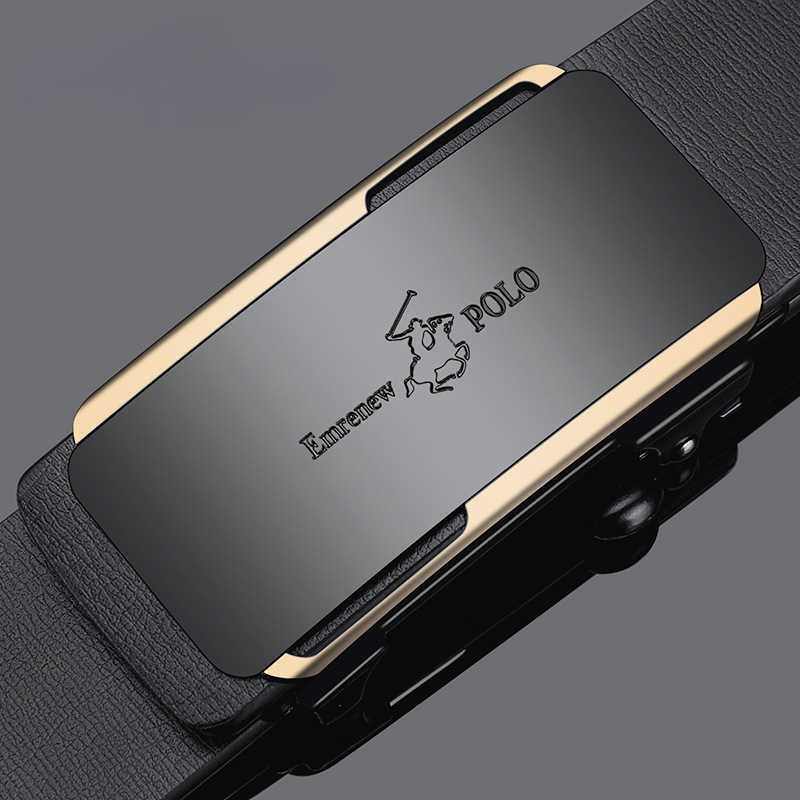 New luxury design mens belt designer brand automatic buckle cowhide business leisure belt