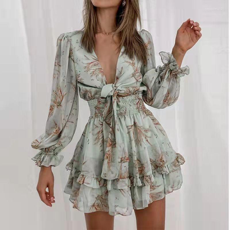 Casual Dresses Women Spring V Neck Chiffon Print Dress Self-tie Knot Front Ruffles Leopard Female Sexy Short A Line Party, Blue
Casual Dresses Women Spring V Neck Chiffon Print Dress Self-tie Knot Front Ruffles Leopard Female Sexy Short A Line Party, Blue