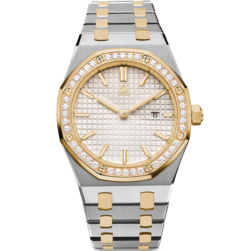 Elegant Women's Watch Quartz Movement Fashion Gift Simple Stainless Steel Deep Waterproof