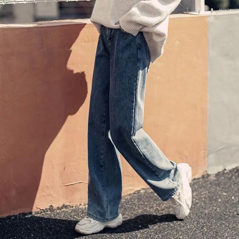 Women' Jeans Lucyever 2022 Winter Plus Velvet Warm Women Fashion High Waist Thicken Fleece Straight Pants Belt Denim Wide Leg Trousers
Women' Jeans Lucyever 2022 Winter Plus Velvet Warm Women Fashion High Waist Thicken Fleece Straight Pants Belt Denim Wide Leg Trousers