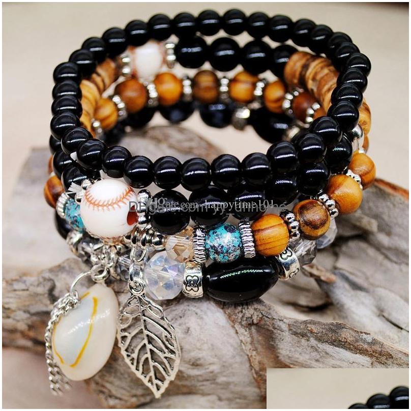 Charm Bracelets Bohemian National Color Matching Women Natural Shell Bracelet Elastic Rope Mtilayer Fashion Charm Jewelry Drop Deliv Dhiat
Charm Bracelets Bohemian National Color Matching Women Natural Shell Bracelet Elastic Rope Mtilayer Fashion Charm Jewelry Drop Deliv Dhiat