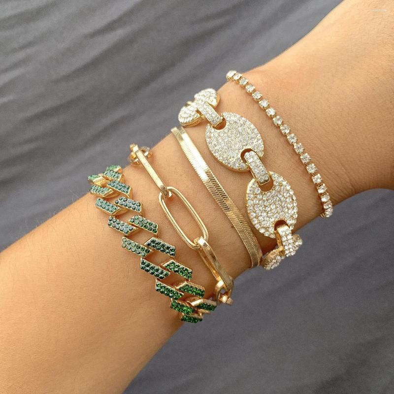 Link Bracelets 2022 Snout Clasp Hip Hop Full Rhinestones Set Punk Alloy Cuban Chain Bangles Women Cool Jewelry Gifts
Link Bracelets 2022 Snout Clasp Hip Hop Full Rhinestones Set Punk Alloy Cuban Chain Bangles Women Cool Jewelry Gifts