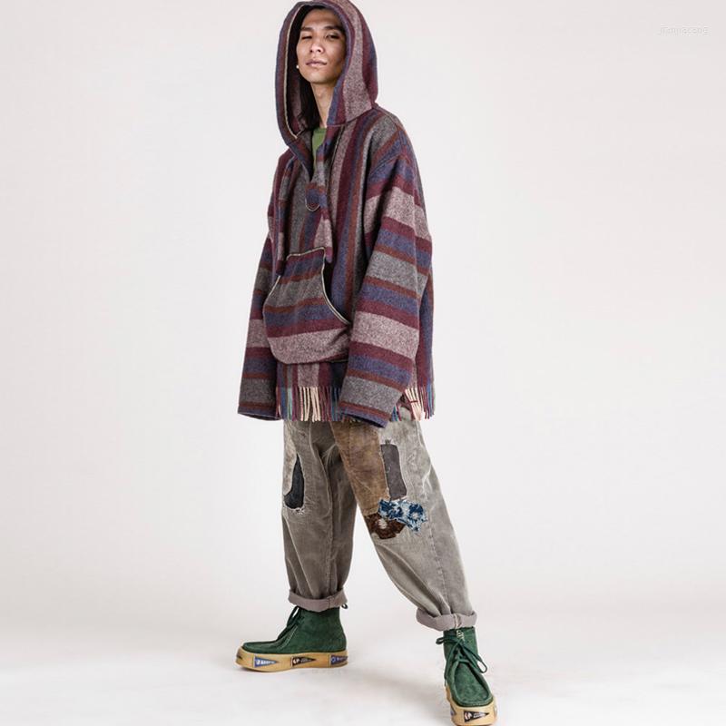 Men' Hoodies 21 KAPITAL Hiroda And Hiroshi Woolen Woven Colored Plaid Loose Hooded Long Sleeve Sweatshirt For Men Women Japan Style, As shown
Men' Hoodies 21 KAPITAL Hiroda And Hiroshi Woolen Woven Colored Plaid Loose Hooded Long Sleeve Sweatshirt For Men Women Japan Style, As shown