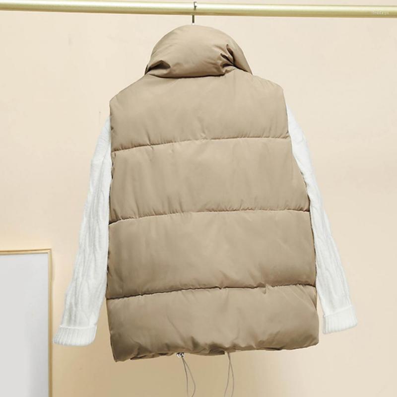 Women's Vests Chic Puffer Vest Zipper Placket Loose Skin-Touching Winter Solid Color Stand Collar Cotton Padded, Black
Women's Vests Chic Puffer Vest Zipper Placket Loose Skin-Touching Winter Solid Color Stand Collar Cotton Padded, Black