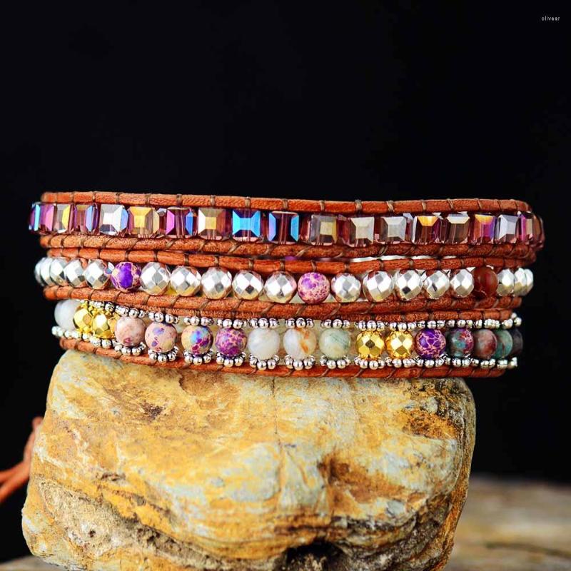 Strand Exclusive Vintage Wrap Bracelets W/ Natural Stone Crystals Beaded Triple Statement Bracelet Bijoux Bohemian Beads Jewelry
Strand Exclusive Vintage Wrap Bracelets W/ Natural Stone Crystals Beaded Triple Statement Bracelet Bijoux Bohemian Beads Jewelry