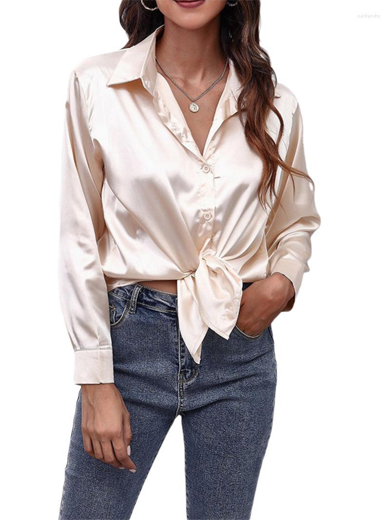 Women' Blouses Women' & Shirts Womens Button Down Collar V-Neck Shirt Satin Silk Long Sleeve Loose Blouse OL Casual TopsWomen, Green
Women' Blouses Women' & Shirts Womens Button Down Collar V-Neck Shirt Satin Silk Long Sleeve Loose Blouse OL Casual TopsWomen, Green