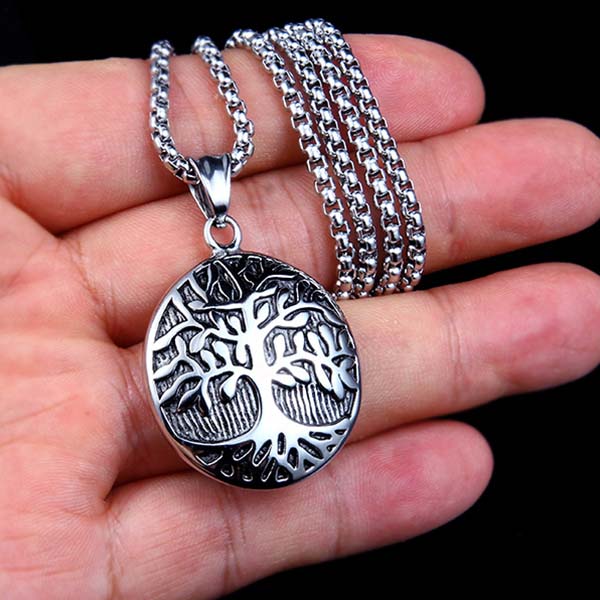 Tree of Life Pendant Necklaces Retro Stainless Steel Necklace Chains Women Men Hip Hop Fashion Fine Jewelry Will and Sandy
Tree of Life Pendant Necklaces Retro Stainless Steel Necklace Chains Women Men Hip Hop Fashion Fine Jewelry Will and Sandy