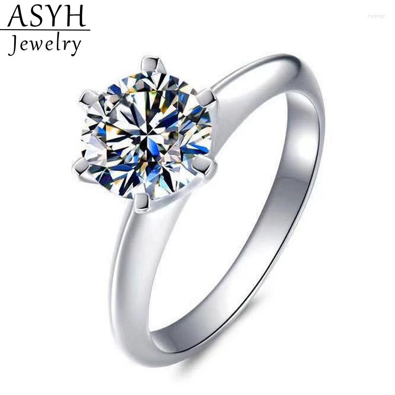Cluster Rings ASYH 925 Sterling Silver Ring VVS1 D Color 3-5CT Real Moissanite Diamonds Wedding Band Fine Jewelry With Certifica
Cluster Rings ASYH 925 Sterling Silver Ring VVS1 D Color 3-5CT Real Moissanite Diamonds Wedding Band Fine Jewelry With Certifica
