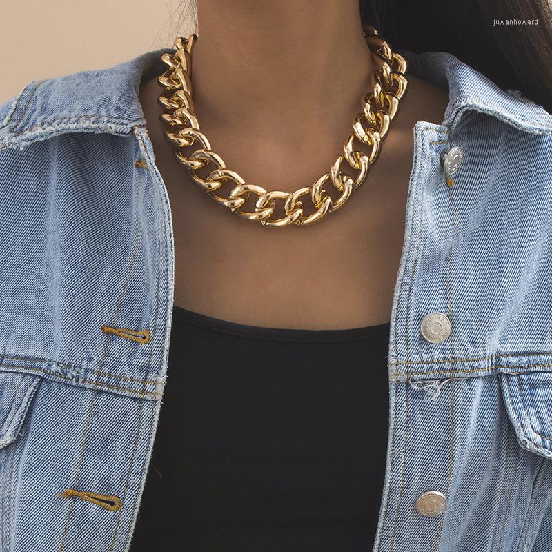 Choker Women's Clavicle Chain Punk High Quality Cuban Necklace Collar Retro Chunky Thick Link Aluminum Jewelry Accessories
Choker Women's Clavicle Chain Punk High Quality Cuban Necklace Collar Retro Chunky Thick Link Aluminum Jewelry Accessories