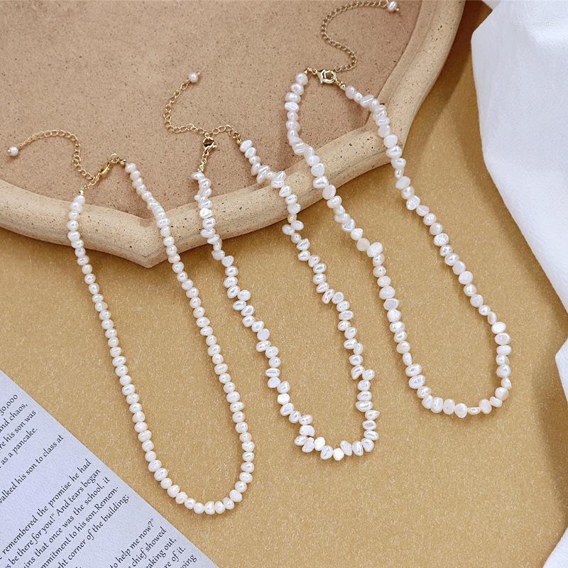 Choker Hand-made Niche Retro Elegant Freshwater Pearl Necklace Baroque Clavicle Chain Simple Neck Women
Choker Hand-made Niche Retro Elegant Freshwater Pearl Necklace Baroque Clavicle Chain Simple Neck Women