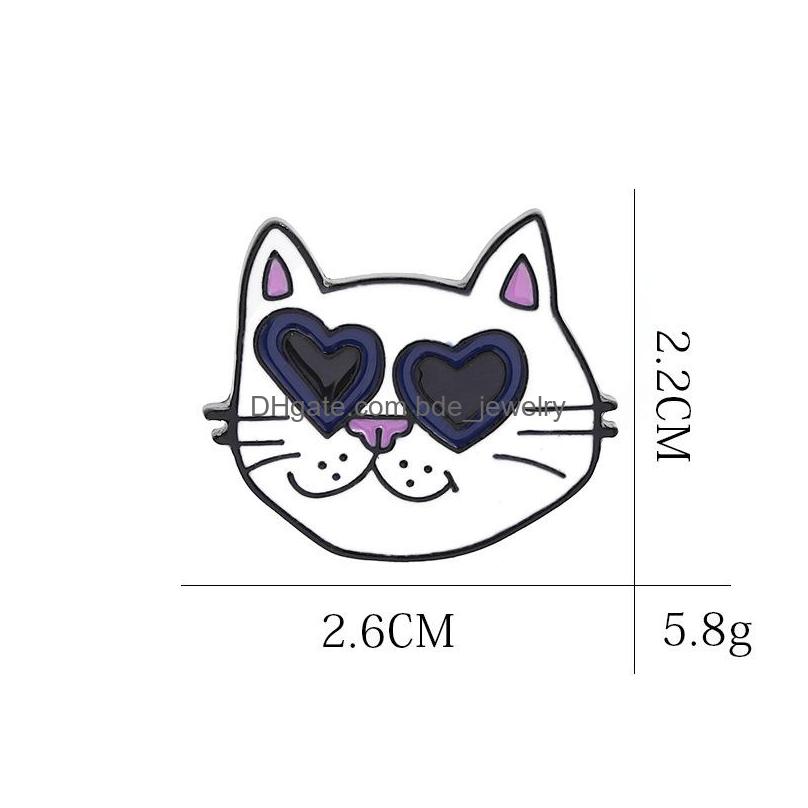 Pins Brooches Cool Cat Wearing Sunglasses Brooches Animal Cartoon Personality Enamel Pins Alloy Brooch For Girls Denim Jacket Badge Dhukv
Pins Brooches Cool Cat Wearing Sunglasses Brooches Animal Cartoon Personality Enamel Pins Alloy Brooch For Girls Denim Jacket Badge Dhukv