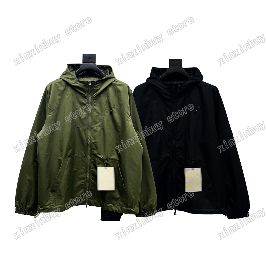 xinxinbuy Men designer Coat Jacket puffer nylon letters jacquard fabric long sleeve women Black white khaki S-2XL, 01
xinxinbuy Men designer Coat Jacket puffer nylon letters jacquard fabric long sleeve women Black white khaki S-2XL, 01