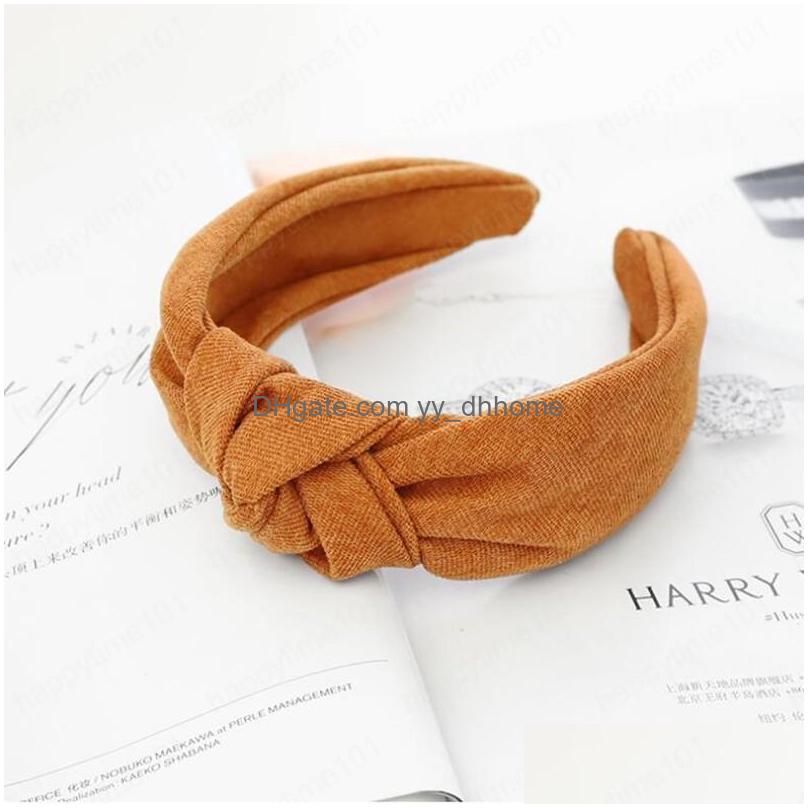 Headbands Fashion Women Headband Center Knot Hairband For Adt Classic Turban Solid Color Headwear Hair Accessories Drop Delivery Jew Dhwa5
Headbands Fashion Women Headband Center Knot Hairband For Adt Classic Turban Solid Color Headwear Hair Accessories Drop Delivery Jew Dhwa5