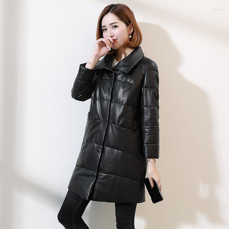 Women's Leather Genuine Down Jacket Women Clothes Winter Sheepskin Coat Female Parka Chaqueta Mujer L3293, Black
Women's Leather Genuine Down Jacket Women Clothes Winter Sheepskin Coat Female Parka Chaqueta Mujer L3293, Black
