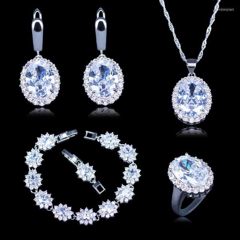 Necklace Earrings Set Silver Color White Big Oval Shaped Earrings/Pendant/Necklace/Rings/Bracelets 6/7/8/9/10 For Women & Lady, Picture shown
Necklace Earrings Set Silver Color White Big Oval Shaped Earrings/Pendant/Necklace/Rings/Bracelets 6/7/8/9/10 For Women & Lady, Picture shown