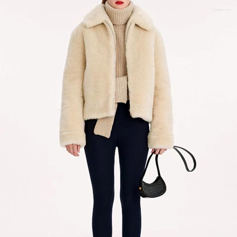 Women' Fur Women Turn-down Collar Warm Plush Coat Zipper Long Sleeve Ladies Short Jackets
Women' Fur Women Turn-down Collar Warm Plush Coat Zipper Long Sleeve Ladies Short Jackets