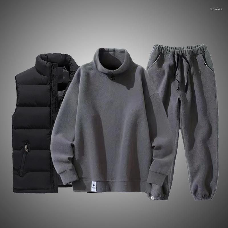 Men's Tracksuits Cashmere 3 Pieces Set Men Knitted Tracksuit Turtleneck Sweater Carrot Jogging Pants Pullover Vest Outwear Mens, 2pc 8
Men's Tracksuits Cashmere 3 Pieces Set Men Knitted Tracksuit Turtleneck Sweater Carrot Jogging Pants Pullover Vest Outwear Mens, 2pc 8