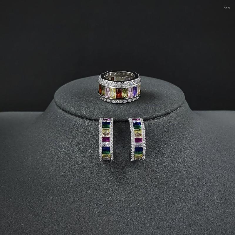 Necklace Earrings Set 2022 Trendy Colorful Silver Color Bride Dubai Jewelry Hoop Earring Ring For Women Female Wedding Christmas Party Gift, Picture shown
Necklace Earrings Set 2022 Trendy Colorful Silver Color Bride Dubai Jewelry Hoop Earring Ring For Women Female Wedding Christmas Party Gift, Picture shown