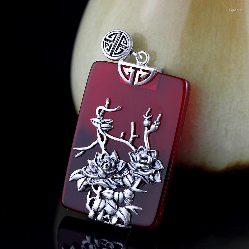Pendant Necklaces Hollow Geometric Design Of Fashionable Great Rubys Retro-Ethnic Wind Hanging Flower 925 Silver Female Necklace
Pendant Necklaces Hollow Geometric Design Of Fashionable Great Rubys Retro-Ethnic Wind Hanging Flower 925 Silver Female Necklace