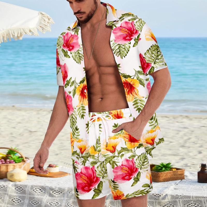 Men's Tracksuits 2022 Mens Loose Hawaiian Style Beach Floral Print Casual Short Sleeve Shirt Suit Set, Green
Men's Tracksuits 2022 Mens Loose Hawaiian Style Beach Floral Print Casual Short Sleeve Shirt Suit Set, Green