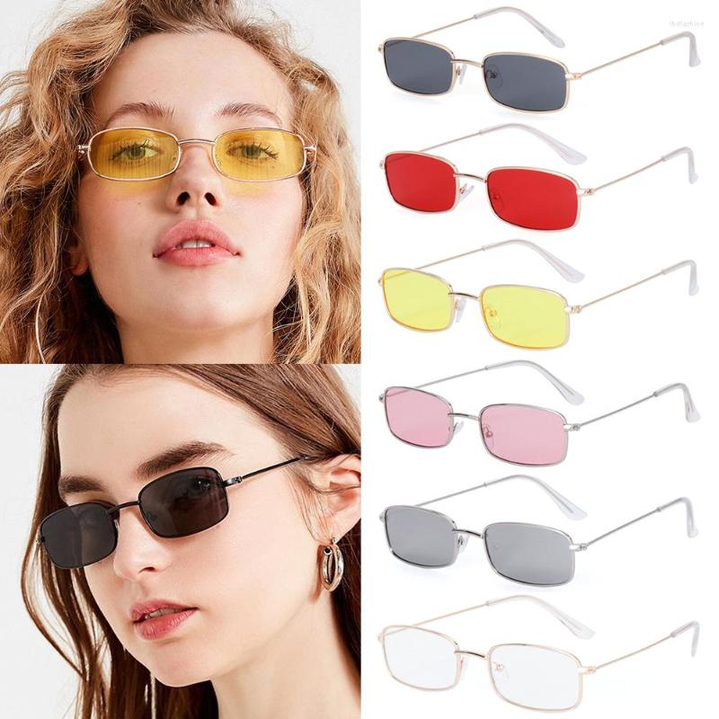 Sunglasses Clear Lens UV400 Eyewear Brand Shades Vintage Rectangle Metal Sun Glasses Small Oval Women's
Sunglasses Clear Lens UV400 Eyewear Brand Shades Vintage Rectangle Metal Sun Glasses Small Oval Women's