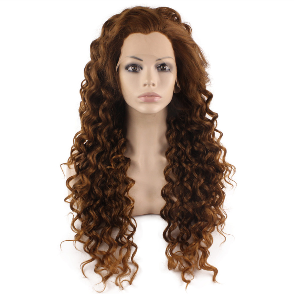 26" Extra Long Curly Wig Brown Blonde Heat Friendly Synthetic Hair Lace Front Party Wig, Mix color
26" Extra Long Curly Wig Brown Blonde Heat Friendly Synthetic Hair Lace Front Party Wig, Mix color