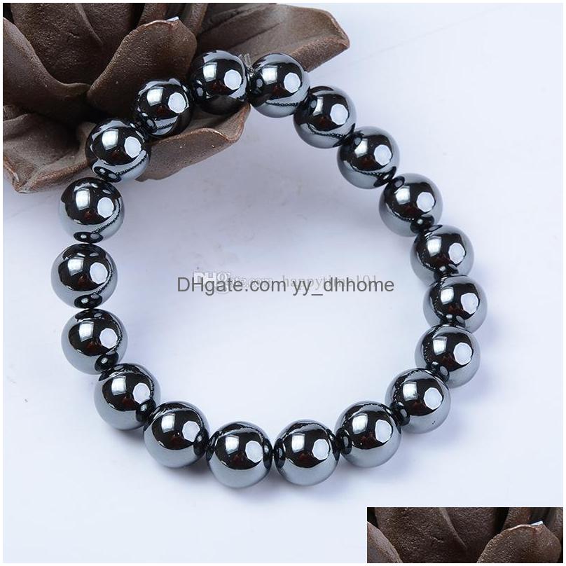 Charm Bracelets Charm Black Magnetic Hematite Stone Therapy Bead Bracelets Friend Beaded Cuff Bangle Charms Jewelry For Women Men Dr Dhif4 
Charm Bracelets Charm Black Magnetic Hematite Stone Therapy Bead Bracelets Friend Beaded Cuff Bangle Charms Jewelry For Women Men Dr Dhif4