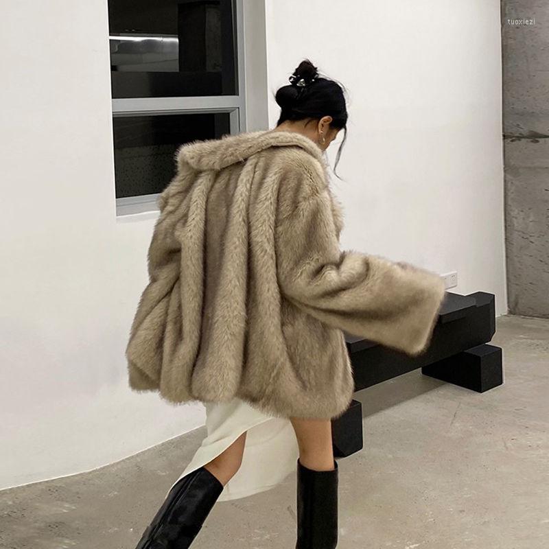Women' Fur Autumn Winter Long Warm Soft Fluffy Faux Coat Women Drop Shoulder Sleeve Casual Loose Korean Elegant Fashion 2023 L43, Caohuise
Women' Fur Autumn Winter Long Warm Soft Fluffy Faux Coat Women Drop Shoulder Sleeve Casual Loose Korean Elegant Fashion 2023 L43, Caohuise