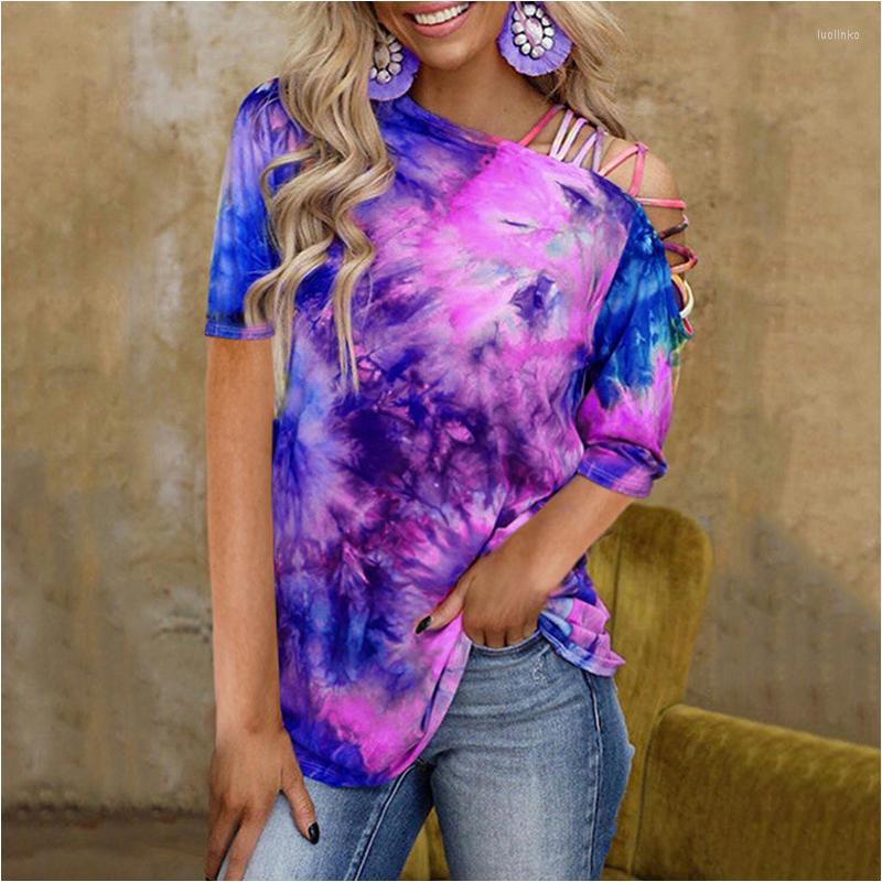 Women's T Shirts Summer Short Sleeve Strapless Women T-Shirt Tie-Dye Print Loose Casual T-Shirts All-Match Lady Pullovers Top Street Wear, Sky blue
Women's T Shirts Summer Short Sleeve Strapless Women T-Shirt Tie-Dye Print Loose Casual T-Shirts All-Match Lady Pullovers Top Street Wear, Sky blue