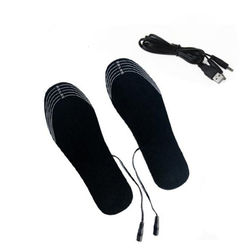 Shoe Parts Accessories USB Heated Insoles Feet Warm Sock Pad Mat Electrically Heating Washable Thermal Unisex 221125