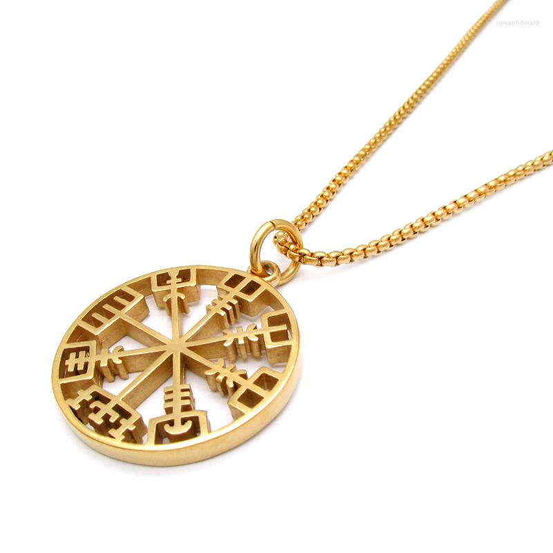 Pendant Necklaces Viking Rune Icelandic Vegvisir Compass Helmet Horror In Runic Circle Amulet Collier Necklace
Pendant Necklaces Viking Rune Icelandic Vegvisir Compass Helmet Horror In Runic Circle Amulet Collier Necklace