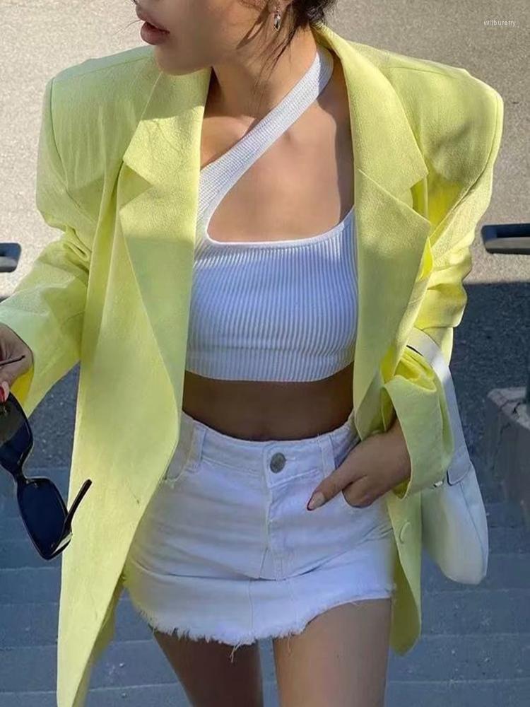 Women' Suits Women Blazer Solid Single Breasted Full Sleeve Loose Casual Long Ladies Suit Coat All Match Women' Jacket 2022, Khaki
Women' Suits Women Blazer Solid Single Breasted Full Sleeve Loose Casual Long Ladies Suit Coat All Match Women' Jacket 2022, Khaki