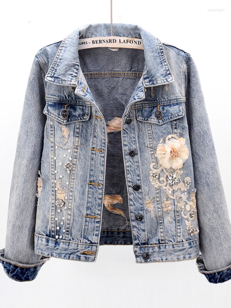 Women' Jackets 2022 Autumn Fashion Tide Turn-down Collar Single-breasted Printing Lace Wide Elegant Denim Jacket Women 13Z3355, Light blue
Women' Jackets 2022 Autumn Fashion Tide Turn-down Collar Single-breasted Printing Lace Wide Elegant Denim Jacket Women 13Z3355, Light blue